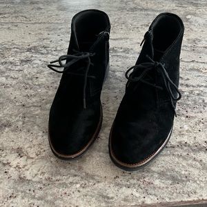 Clarks suede booties